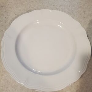 4 Elegant White Dinner Plate
